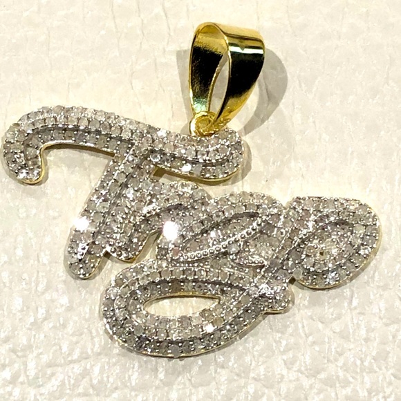 Custom real diamond TRAP pendant! 1.15ct Certified
